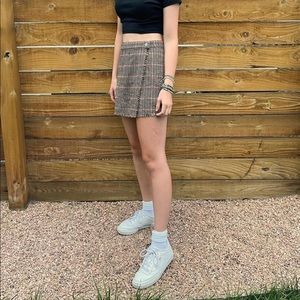 Urban Outfitters Brown Horsetooth Mini Skirt